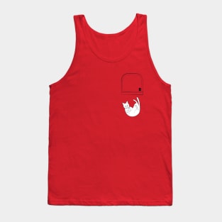 Aggressive pocket cat Tank Top